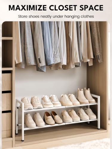 Bumusty 2 Tier Expandable Shoe Rack - Image 4
