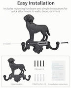 Cast Iron Dog Wall Hooks for Hanging, Heavy Duty Dog Leash Holder for Wall - Image 3