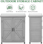 Outdoor Storage Cabinet & Potting Bench Table - Image 6