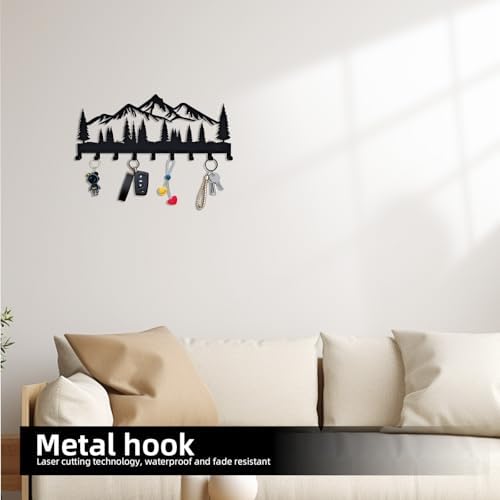 Key Holder for Wall, Metal Wall Hooks Organizer Rack - Image 7