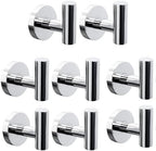 8 Pack Bath Towel Hooks, Wall Mount Towel Holder Chrome Finish Towel Rack by Homagic