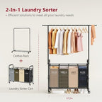 Tajsoon Laundry Sorter Cart - Image 3