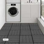 30 Pcs Interlocking Deck Tiles, 11.8 x11.8 Inch PVC Patio Pavers, High Load - Image 4