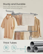 SONGMICS 4-Tier Clothes Drying Rack, 69.9-Inch Tall - Image 4