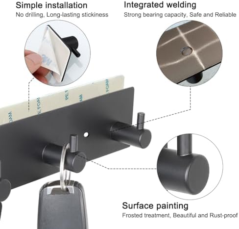 Key Hooks for Wall, Key Holder for Wall - Image 2