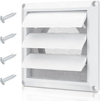 4 Inch Outdoor Dryer Vent Cover Louvered by Funmit