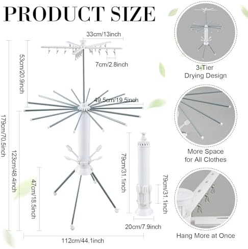 Sintuff 3 Tier Clothes Drying Rack - Image 2
