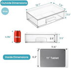 Vtopmart 12.1''W Clear Stackable Storage Drawers, 3 Pack Acrylic Plastic - Image 3