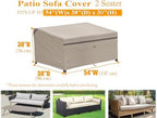Patio Sofa Cover Outdoor Furniture Waterproof 54nch Beige - Image 2