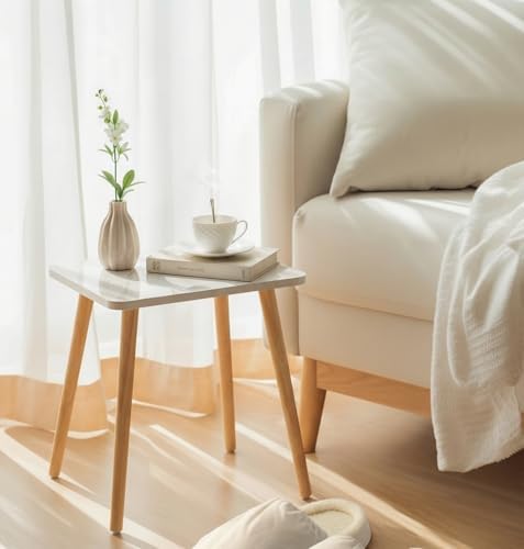 FORAOFUR Small End Table, Side Table Accent Table Living Room Bedroom Balcony - Image 2