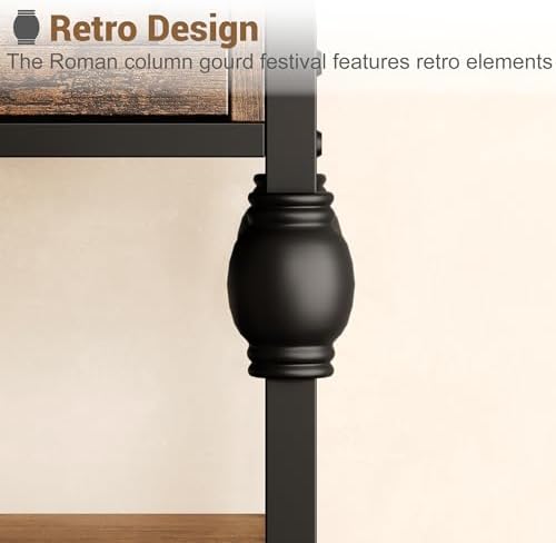 Garvee 52" Console Table with 3 Drawers, Roman Column Entryway Table, Narrow - Image 7