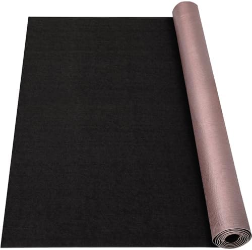 Grefinity Marine Carpet, 5 FT x 10 FT Black Indoor Outdoor Carpet by Grefinity