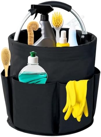 Cleaning Caddy with Handle, 17L Foldable Cleaning Supplies Organizer, Portable by Unknown