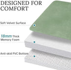 HUXMEYSON 3-Piece Memory Foam Bathroom Rug Set - Image 4