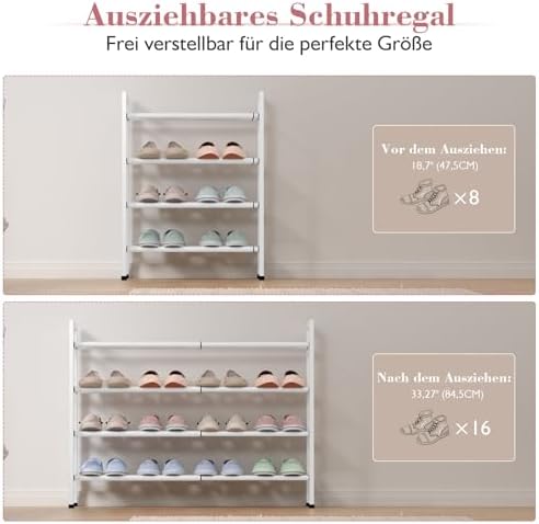 Bumusty 4 Tier Expandable Shoe Rack - Image 5
