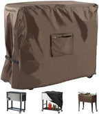 Cooler Cart Cover for 80-100 Qt Patio Rolling Ice Cart by Sqodok