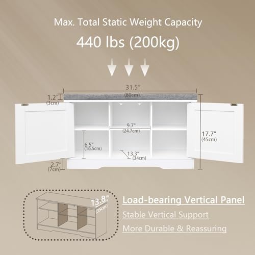 DINZI LVJ Shoe Storage Bench - Image 3
