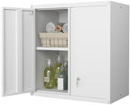 Metal Wall Cabinets, Kitchen Wall Hanging Cabinet, Locking Steel Storage by FATIGOSstoragecabinet