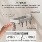 Wall Mounted Drying Rack with 7 Hidden Clips - Image 7