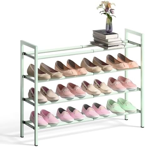 Bumusty 4 Tier Expandable Shoe Rack by BUMUSTY