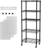 Golpart Small Shelves Storage Wire Metal Adjustable Shelf Unit - Image 4