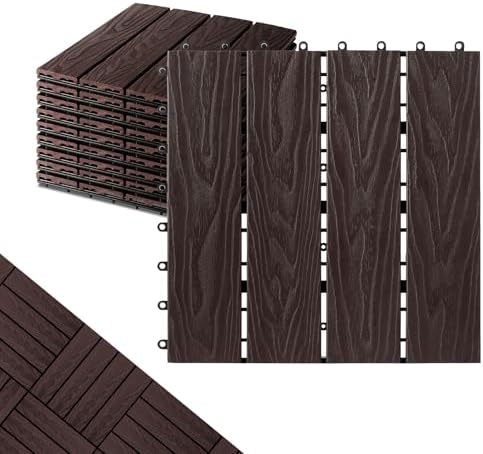 Polymer Interlocking Composite Deck Tiles Outdoor by ShunHong