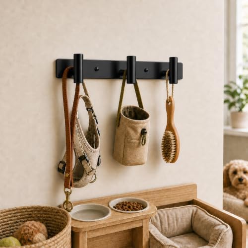 Coat Rack Wall Mounted-3 Hooks, Heavy Duty Stainless Steel Wall Hooks - Image 5