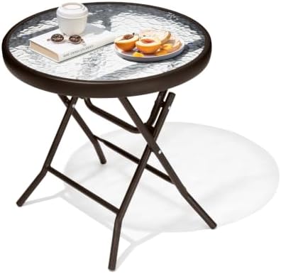 Outdoor Side Table, Small Patio End Table by Enjoymyhome