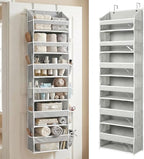HOMELUX THEORY Over the Door Organizer, 100D Fabric, Light Gray 1pc by HomeluxTheory