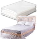 12 Pack Drop Cloth Plastic Sheeting, 9 x 12 FT Heavy Duty Painters Tarp by Unknown