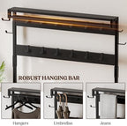 Lulive Coat Rack, 39.4” Hall Tree - Image 4