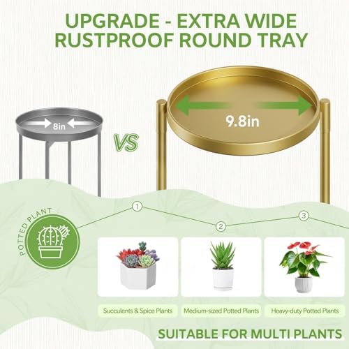 iDavosic.ly 7 Tier Large Plant Stand Indoor Outdoor, 10 In Wide Tray - Image 3