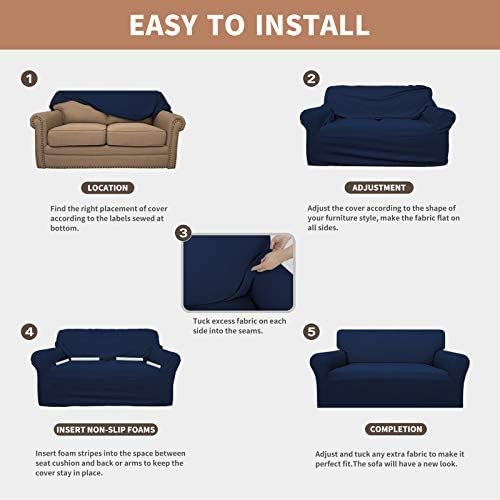Easy-Going 100% Waterproof Couch Cover, 3 Cushion Couch Slipcover - Image 5