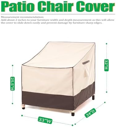 F&J Outdoors Patio Chair Covers - Image 2