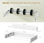 Wall Mounted Drying Rack for Laundry 19.8'', Folding Drying Rack Clothing Wall - Image 6