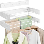 Foldable Wall-Mounted Clothes Drying Rack, 23.6 Inches, Holds up to 60 lbs by WLCSNG