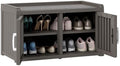 2-Tier Storage Bench, Waterproof UV-Resistant Outdoor Shoe Storage Cabinet by NBYSGO