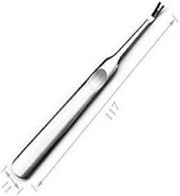 OLIREXD Professional Stainless Steel Cuticle Pusher Trimmer Remover Dead Skin Hangnails Nails Cleaner Scissors Remover Nipper Clipper/Nail Art Manicure Tool for Adult, Silver