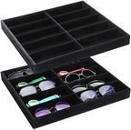 Batiyeer 2pcs Sunglasses Organizer Storage Tray Black 2 Pcs by Batiyeer