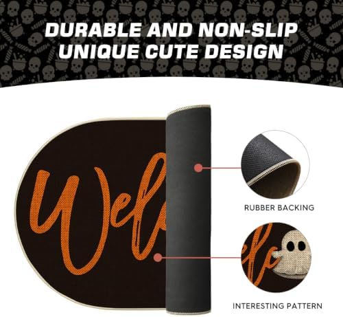 Artoid Mode Boo Halloween Welcome Oval Doormat, Home Decor Low-Profile Switch - Image 6