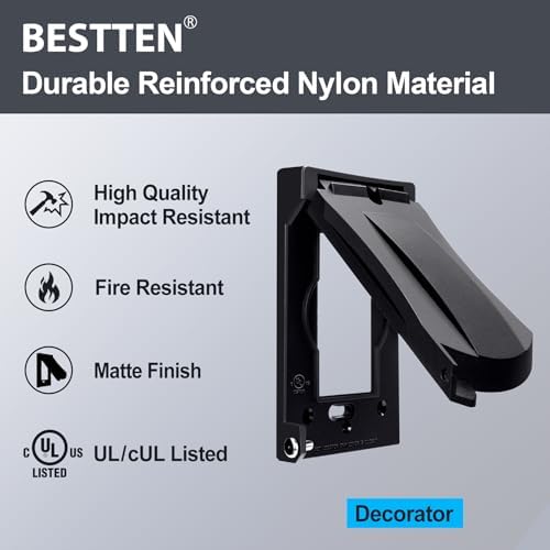 10 Pack BESTTEN Outdoor Outlet Cover - Image 2