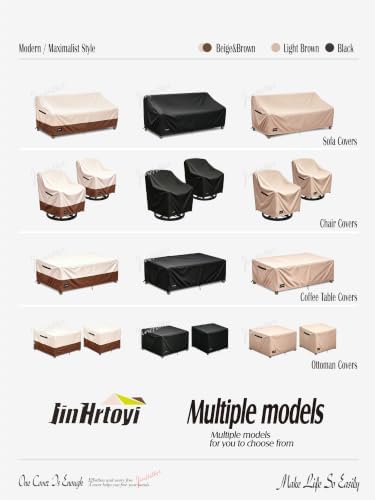 JinHrtoyi Outdoor Chair Covers 4 Pack, 35W x 37D x 38H Inches, 100% Waterproof - Image 6