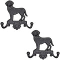Cast Iron Dog Wall Hooks for Hanging, Heavy Duty Dog Leash Holder for Wall by RIXIGOOD