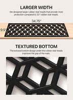 Rubber Stair Treads Non-Slip Outdoor 35”x10” – Hexagon Anti-Slip Step Mat - Image 3