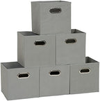 Household Essentials Fabric Storage Bins in Strong Poly‑Woven Fabric, Sturdy by HouseholdEssentials
