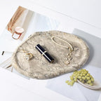 Koville Marble Vanity Tray for Bathroom, Cloud Shape Stone Key Tray - Image 7