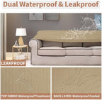 Easy-Going 100% Waterproof Couch Cover, 3 Cushion Oversized Sofa Cover - Image 3