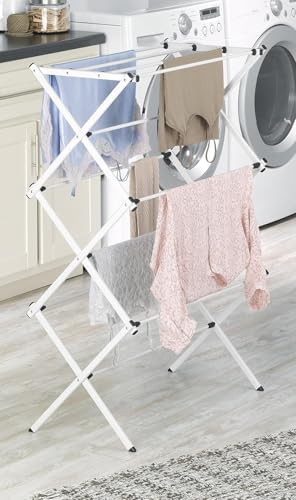 Whitmor Foldable Clothes Drying Rack: 3 Tier Laundry Drying Rack, Collapsible - Image 2