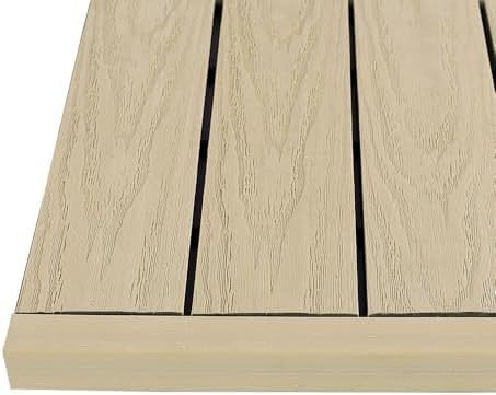 1 in. x 1 ft. Quick Deck Composite Deck Tile Straight Trim by NewTechWood