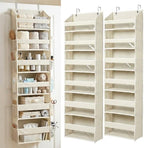 HOMELUX THEORY Over the Door Organizer, 100D Fabric, Ivory 2pc by HomeluxTheory